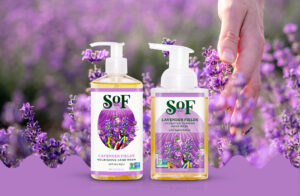 Lavender Fields Nourishing Hand Wash and Lavender Fields Hydrating Foaming Hand Wash.
